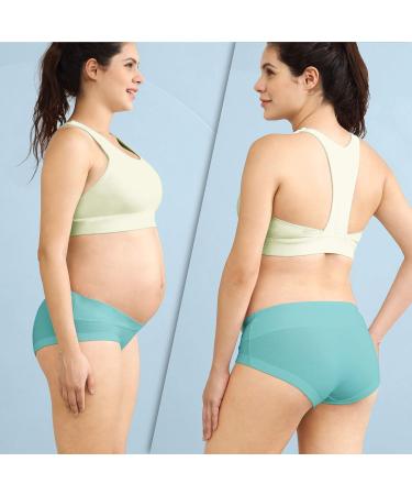 Intimate Portal Maternity Knickers Pregnancy Postpartum Underwear Women  Cotton Briefs 6-Pk Black S : : Fashion
