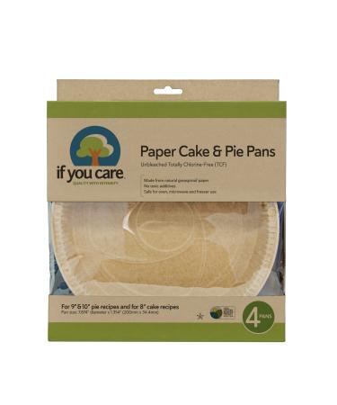 If You Care FSC Certified Paper Cake and Pie Baking Pans, 4-Count