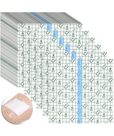 50 Pieces Transparent Stretch Adhesive Bandage Large Waterproof Bandage Transparent Film Adhesive Bandages (8 x 8 Inch) 8x8 Inch (Pack of 50)