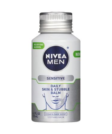 NIVEA Men Sensitive Skin & Stubble Balm - Mens Face Lotion for Before and After Shave  4.2 Fl. Oz. Bottle 4.2 Fl Oz (Pack of 1)