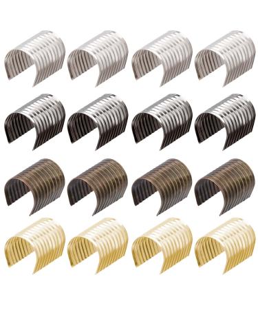 OIIKI 500PCS Silver ABS Bullet Spike Cone Studs Assorted Sizes