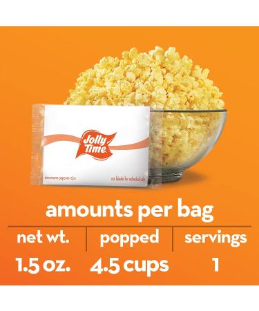 Jolly Time Natural Minis Microwave Popcorn Bags, Single Serving Mini Snack  Size, Gluten Free 3 Pack 10 Count Boxes (Healthy Pop 100S - Butter & Sea