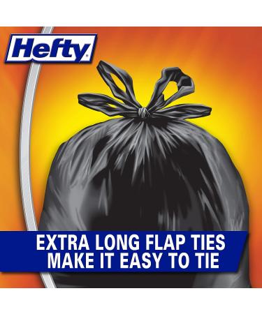 Hefty Load & Carry Heavy Duty Contractor Large Trash Bags, 42