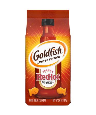 Goldfish Crackers, Limited Edition Frank's RedHot Snack Crackers, 6.6 oz. bag