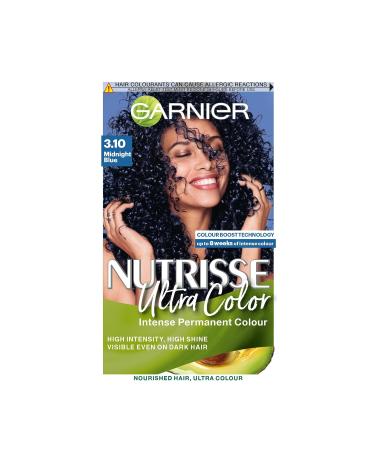 Garnier Nutrisse Ultra Color Permanent Hair Dye Intense Colour For All Hair Types 3.10 Midnight Blue