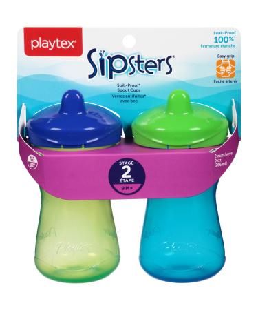Playtex Sipsters Insulated Spill-Proof Straw Cups Stage 3 - 2 ct