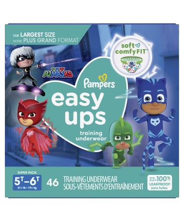 Pampers Easy Ups Training Underwear Boys Size 6 4T-5T 18 Count