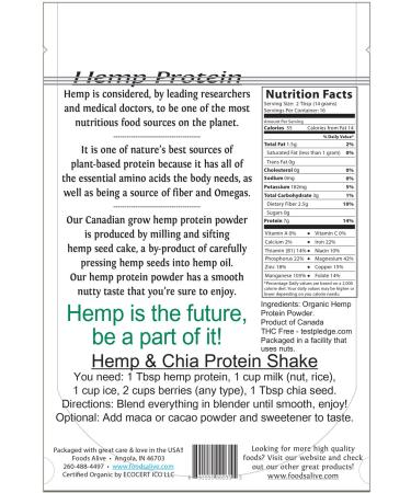Hemp Protein Powder (Reusable Glass Container)