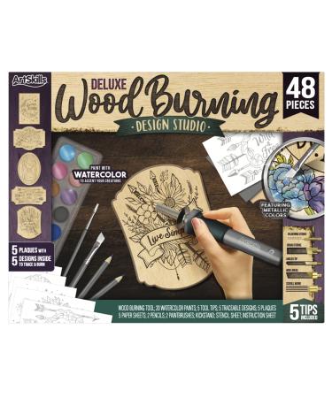 48pc Deluxe Painting Kits for Adults Includes Adjustable Wood