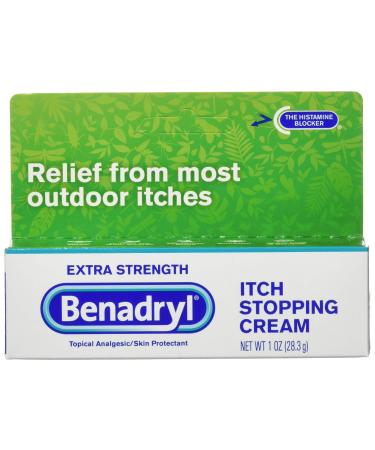 Benadryl Extra Strength Anti-Itch Topical Gel with 2% Diphenhydramine HCI for Itch Relief of Outdoor Itches Associated with Poison Ivy, Insect Bites & More, 1 fl oz