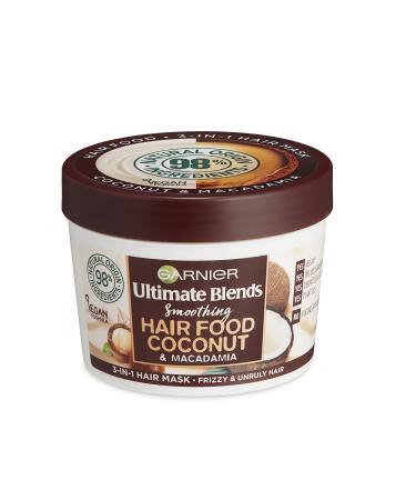 Garnier Ultimate Blends Hair Food  Coconut Oil 3-in-1 Frizzy Hair Mask Treatment  390ml