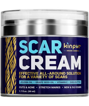Advanced Scar Cream for Face and Body - Helps with Acne and Surgery Scars - Face Skin Cream - Cream for Old Scars and New Ones - Vitamin E Silicone-Free Cream for Scars  All Skin Types