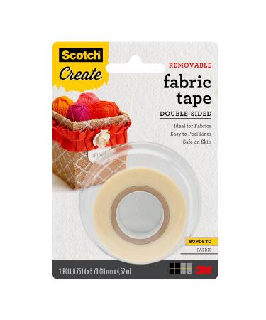 Scotch Removable Fabric Tape 3/4 in x 180 in 1/Pack Removable and Double Sided (FTR-1-CFT) 1 roll