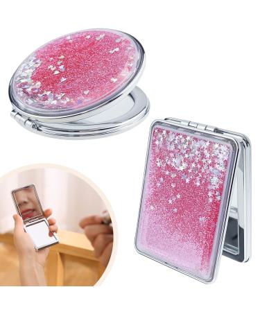Magnifying Compact Mirror for Purses ,Folding Mini Pocket Double Sided  Travel Makeup Mirror,Perfect for Purse, Pocket and Travel - Walmart.com