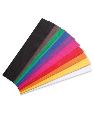 Creativity Street - PACAC10250 Crepe Paper, 10 Assorted Colors, 20" x 7-1/2', 10 Sheets
