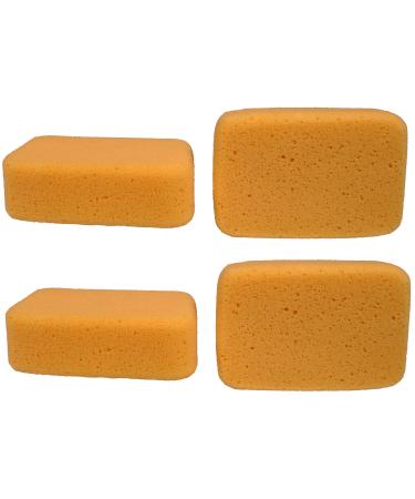 Creative Hobbies Multi-Purpose Jumbo Synthetic Silk Sponge Value Pack - 4  Large Sponges for Painting Crafts Grout Cleaning & More - 7.5 x 5 x 2