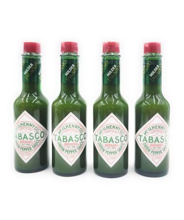 Tabasco Green Pepper Sauce, 5-ounce Bottle (Pack of 4)