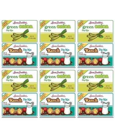 Laura Scudder's Green Onion Dip Mix Seasoning Powder Sauce (Pack 24)