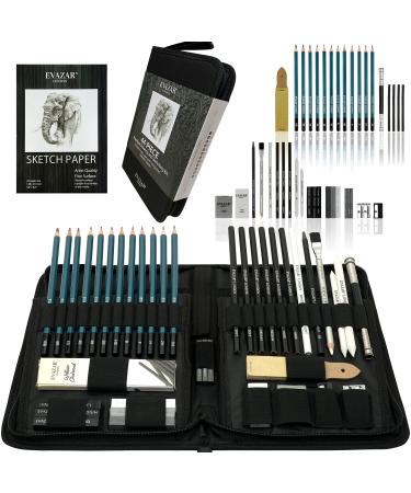  Art Set 85 Piece with Built-in Wooden Easel, 2 Drawing Pad, Art  Supplies in Portable Wooden Case-Painting & Drawing Set Professional Art Kit