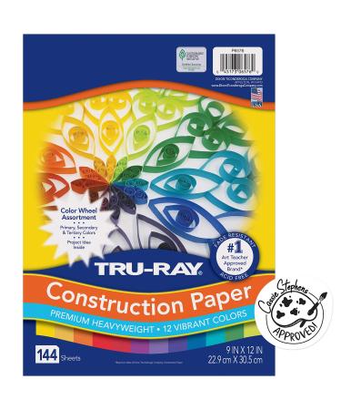 Tru-Ray Shades of Me Construction Paper, 5 Assorted Skin Tone Colors, 9 x  12, 50 Sheets
