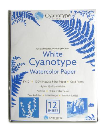 Cyanotype 5 x 7 Paper - 12 Pack (White)