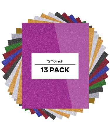 HTVRONT Heat Transfer Vinyl Bundle: 80 Pack 12x10 Iron on Vinyl, 39 Colors