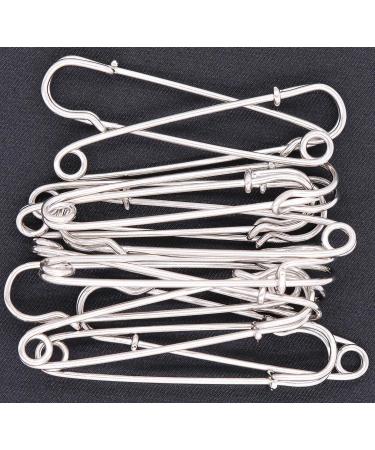 Safety Pins 2.95 Inch Large Metal Sewing Pins for Office Home