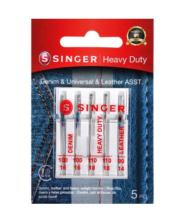 SINGER 04801 Universal Heavy Duty Sewing Machine Needles 5-Count