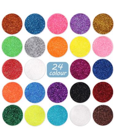 36 Colors Glitter Set, Fine Glitter for Resin, Arts and Craft Supplies  Glitter, Cosmetic Glitter for Body Nail Face Hair Eyeshadow Lip Gloss  Makeup