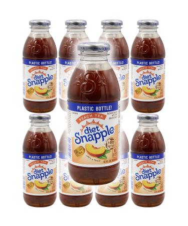 Snapple Raspberry Peach, All Natural, 16 fl oz (Pack of 8, Total of 128 fl oz)