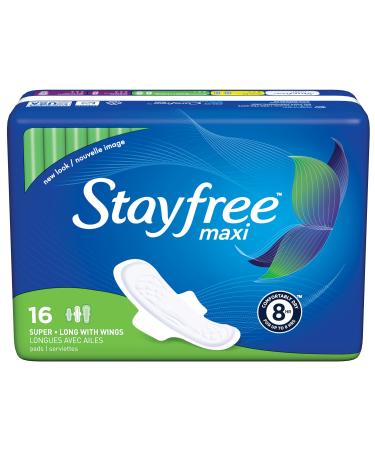 Stayfree Maxi Overnight Pad with Wings - 28 count per pack -- 4