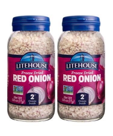 Litehouse Freeze Dried Red Onion, 0.60 Ounce, 2-Pack 0.6 Ounce (Pack of 2)