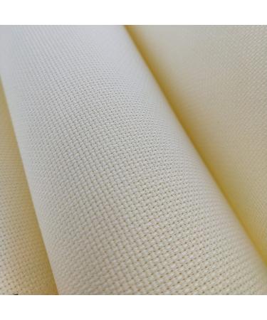59x 36 11 ct Cream Counted Cotton Aida Cloth Cross Stitch Fabric
