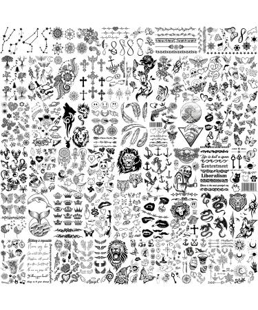  EGMBGM 52 Sheets Tiny Small Temporary Tattoos For