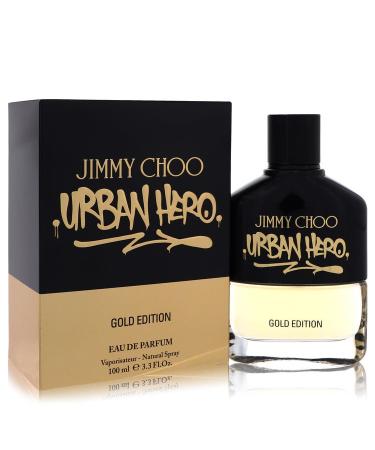 Jimmy Choo Urban Hero Gold Edition by Jimmy Choo Eau De Parfum Spray 3.3 oz for Men