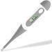 EasyHome Digital Oral Thermometer for Kid, Baby, and Adult, Rectal and Underarm Body Temperature Measurement for Fever with Alarm EMT-021-Gray Grey