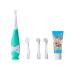 Electric Toothbrush Bundle Set Includes 4 Brush Heads & 1 AAA Battery (Teal Set)