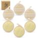 Exfoliating Loofah Sponge Pads Face loofa Brush 6 Pack 3.15 inches Made of 100% Natural Luffa Body and Facial Scrub Pad Personal Care Close Skin for Men and Women for Bath Spa and Shower 6 Count (Pack of 1)