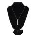 Mindful Breathing Necklace, Mindful Breathing Necklace Stainless Steel Reduces Stress Portable Anxiety Whistle Necklace for Women and Men(Silver)