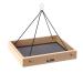 Birds Choice SNHPF250 Hanging Tray, Recycled Hanging Feeder w/ Collapsible Steel Hanging Rods, Large