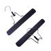 2PCS Hair Extensions Hanger, Wigs Hair Holder, Wooden Hanger with Anti-slip Stickers for Wigs (Black) 2 pieces black hangers