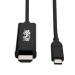 Tripp Lite USB C to HDMI Cable Adapter (M/Thunderbolt 3 HDMI Cable Adapter Gen 1 Converter On HDMI End 4K HDMI 60 Hz 4: Black 6 ft. (U444-006-H4K6BE) Black 6 ft End Converter