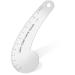 Vary Form Curve Ruler 12'' Solid Aluminum French Curve Hip Curve Ruler for Measuring Sewing Design Making