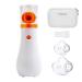 Sweluxe Portable Nebulizer for Kids and Adults, Battery Operated Nebulizer Machine 3 Speed Adjustable Steam Inhaler for Home and Travel Use with Carrying Case White