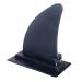 Borogo 8" Surfboard Fin  Kayak Skeg Tracking Fin - Inflatable Paddleboard Fin  Quick Release Detachable Longboard Center Fin  Easy DIY No-Tool Installation  Improves Stability Black