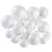 Pllieay 20 Pieces 5 Sizes White Foam Balls Polystyrene Craft Balls Art Decoration Foam Balls for Art  Craft  Household  School Projects and Party Decoration 20pcs-5 sizes