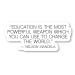 Nelson Mandela Education is The Most Powerful Weapon Sticker Nelson Mandela Quotes Stickers - Laptop Stickers - Vinyl Decal - Laptop Phone Tablet Vinyl Decal Sticker S215147 (4 Inches)