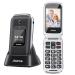 TOKVIA Unlocked Mobile phone for elderly with big buttons | Senior mobile phone for seniors with large numbers | Flip phone with SOS button | Dual display 2.4 + 1.77 inches T221 T221 Black