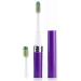 Voom Sonic Go 1 Series AAA Battery Operated Electric Toothbrush Dentist Recommended Portable Oral Care 2 Minute Timer Sleek Light Weight Design Soft Dupont Nylon Bristles - Purple