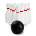 Boley Kids Bowling Set - 12 Piece Lawn Bowling Games Set - Portable Indoor or Outdoor Bowling Game - Toddler Bowling Pin and Ball Set White